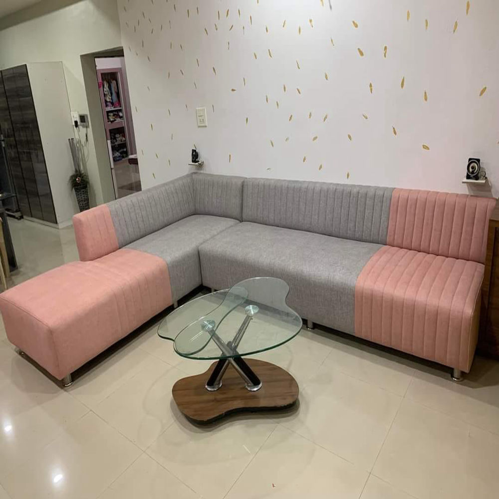 Unique Light Mix Purple and Pink Luxurious Sofa